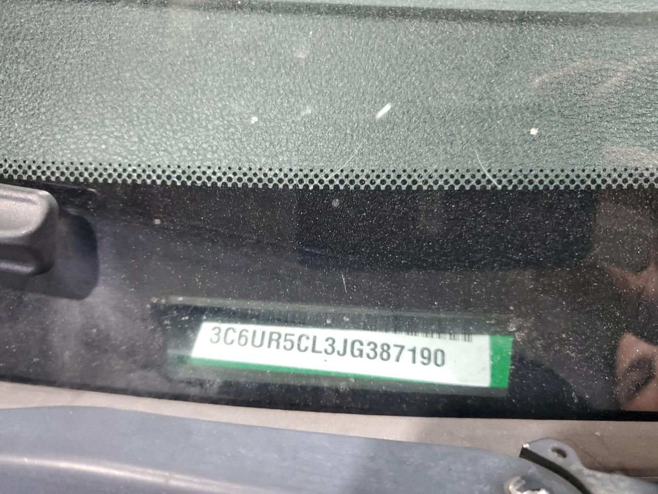 2018 Ram 2500 St VIN: 3C6UR5CL3JG387190 Lot: 86787245