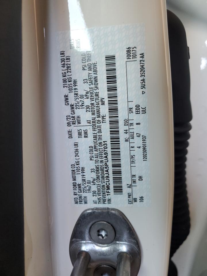 2023 Ford Escape Platinum VIN: 1FMCU9JA5PUA97031 Lot: 85141605