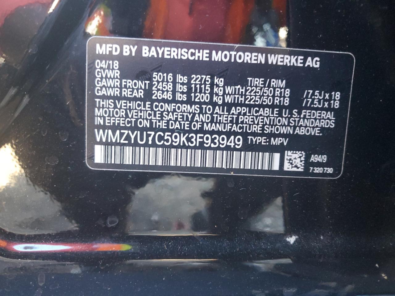 2019 Mini Cooper S E Countryman All4 VIN: WMZYU7C59K3F93949 Lot: 86093285