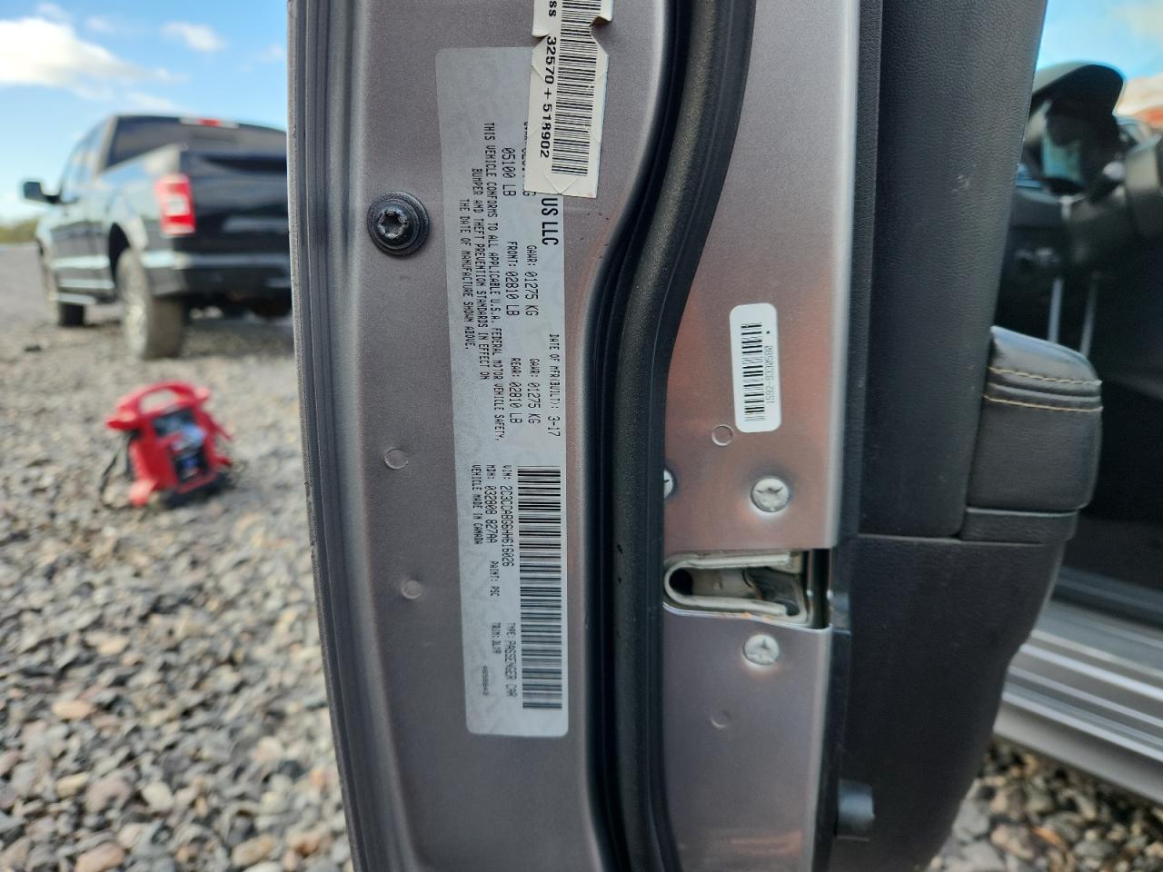 2017 Chrysler 300 S VIN: 2C3CCABG6HH616026 Lot: 89519325