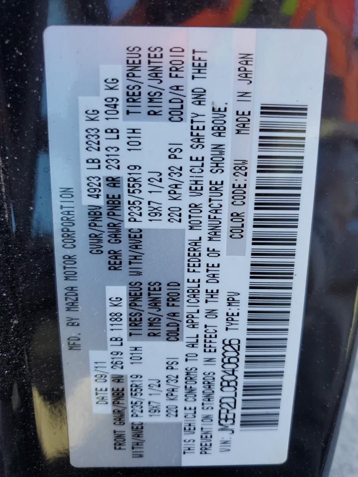 2011 Mazda Cx-7 VIN: JM3ER2DL0B0406026 Lot: 90733465