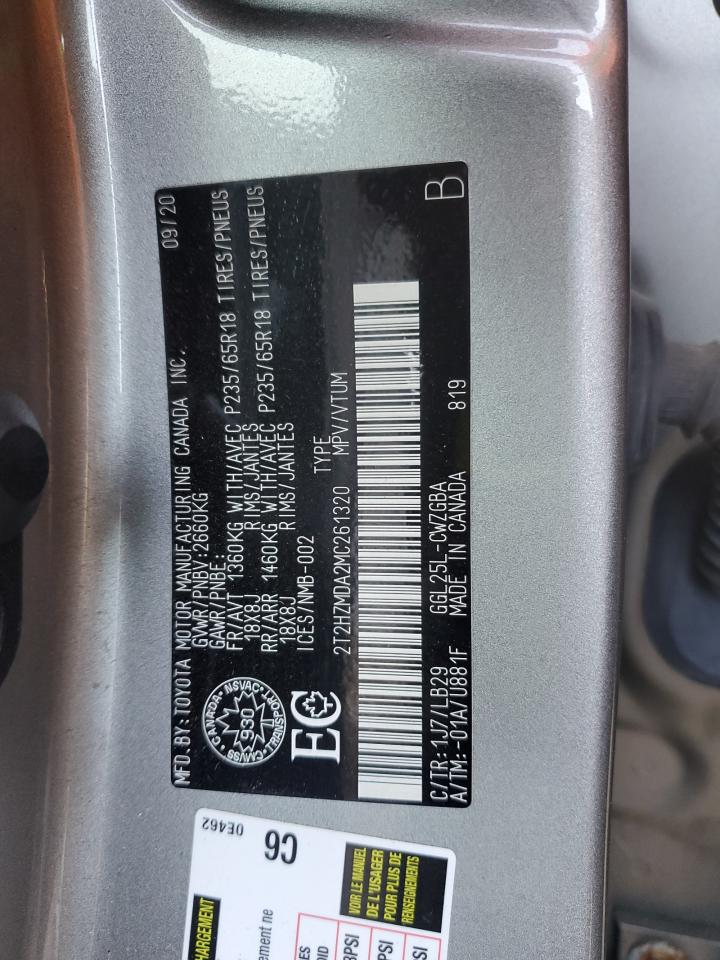 2021 Lexus Rx 350 VIN: 2T2HZMDA2MC261320 Lot: 86260915