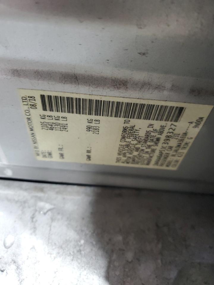 2018 Nissan Maxima 3.5S VIN: 1N4AA6AP5JC398327 Lot: 87471245