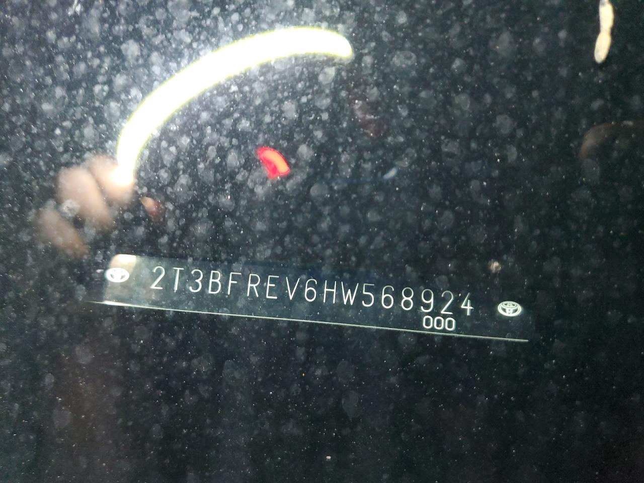 2017 Toyota Rav4 Le VIN: 568924 Lot: 86606155