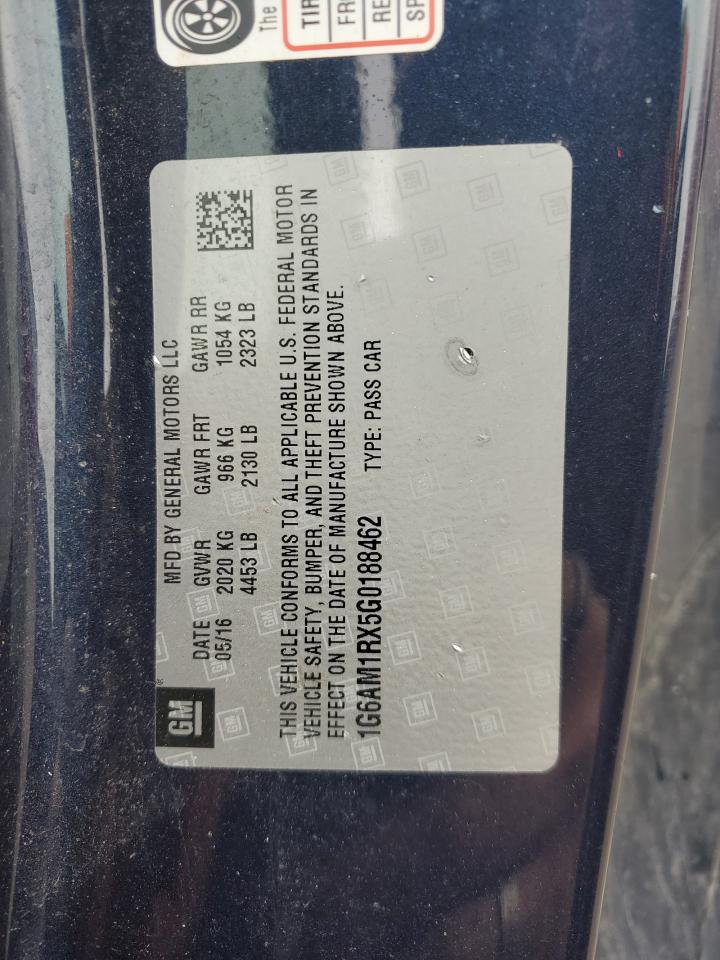 2016 Cadillac Ats Premium VIN: 1G6AM1RX5G0188462 Lot: 85748175