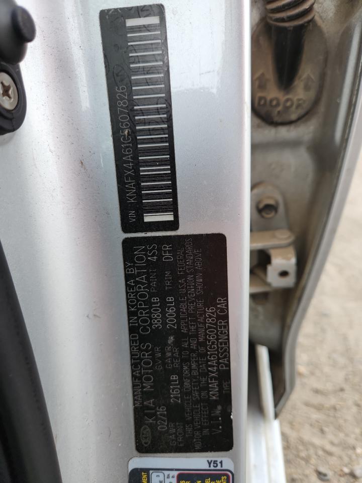 2016 Kia Forte Lx VIN: KNAFX4A61G5607826 Lot: 87009815