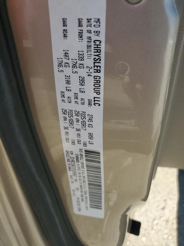 2014 Chrysler Town & Country Touring VIN: 2C4RC1BG7ER295867 Lot: 86473745