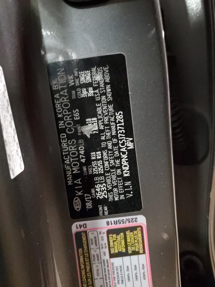 2018 Kia Sportage Ex VIN: KNDPNCAC5J7371285 Lot: 86173285