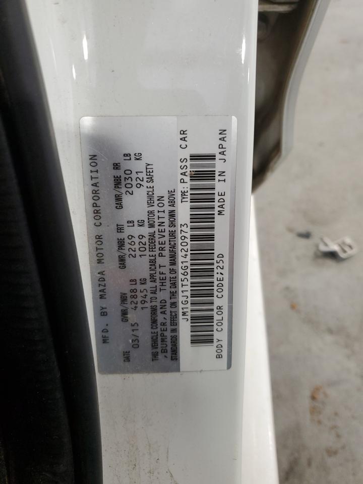 2016 Mazda 6 Touring VIN: JM1GJ1T56G1420973 Lot: 90526545