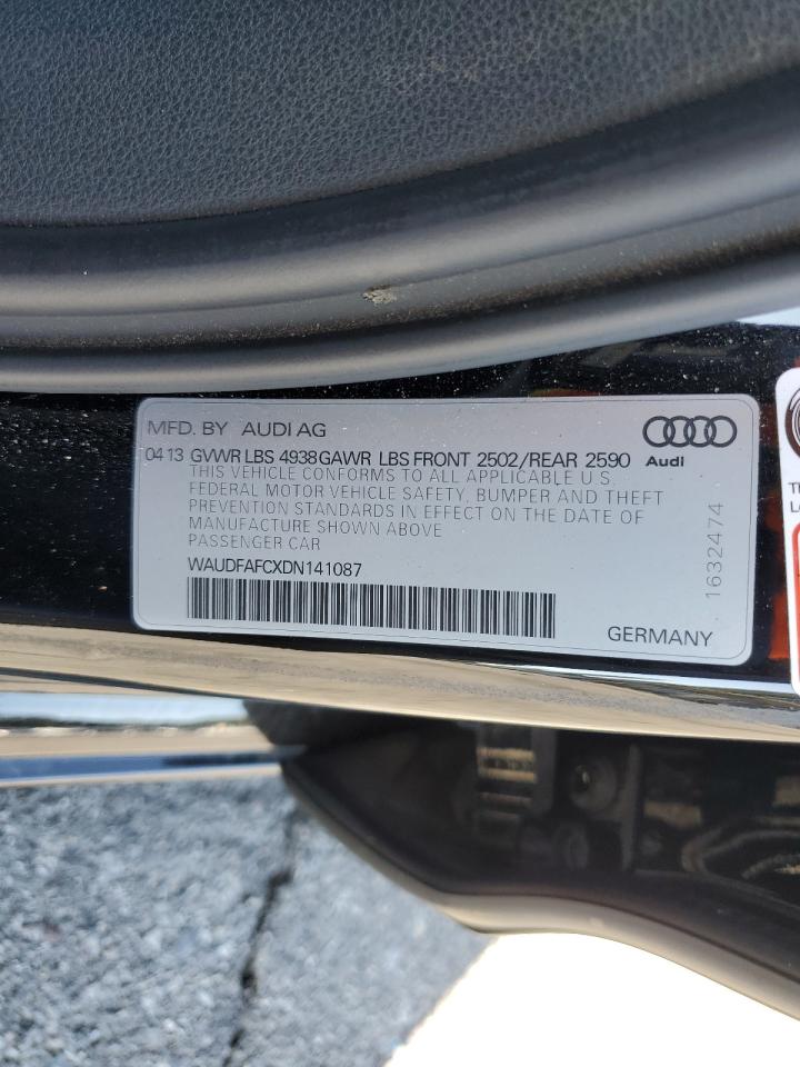 2013 Audi A6 Premium Plus VIN: WAUDFAFCXDN141087 Lot: 84296765