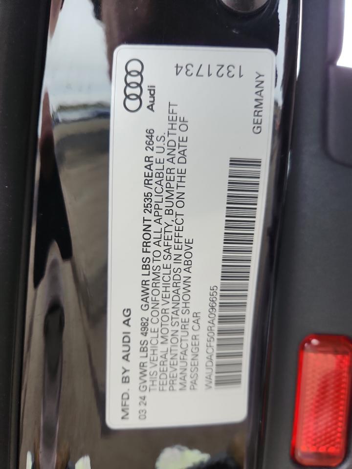 2024 Audi A5 Premium 45 VIN: WAUDACF50RA096655 Lot: 86430015