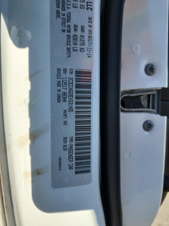 2014 Chrysler 300 S VIN: 2C3CCAGG9EH331485 Lot: 85658065