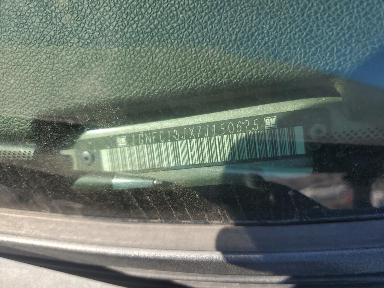 2007 Chevrolet Tahoe C1500 VIN: 1GNFC13JX7J150625 Lot: 85740215