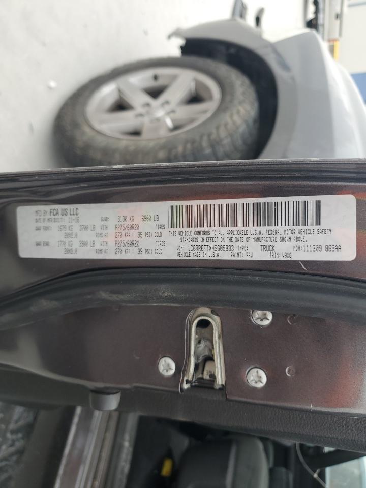 2017 Ram 1500 St VIN: 1C6RR6FTXHS609833 Lot: 89805345