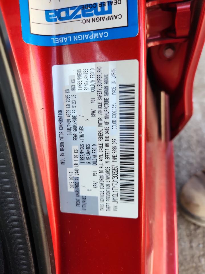 2018 Mazda 6 Grand Touring VIN: JM1GL1TY7J1303267 Lot: 86314385