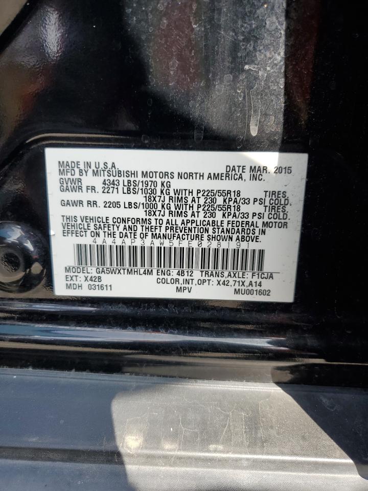 2015 Mitsubishi Outlander Sport Es VIN: 4A4AP3AW5FE028191 Lot: 90072965