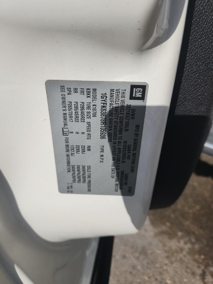 2008 Cadillac Escalade Luxury VIN: 1GYFK63878R105936 Lot: 90721875