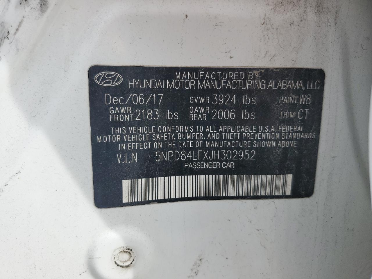 2018 Hyundai Elantra Sel VIN: 5NPD84LFXJH302952 Lot: 82061195