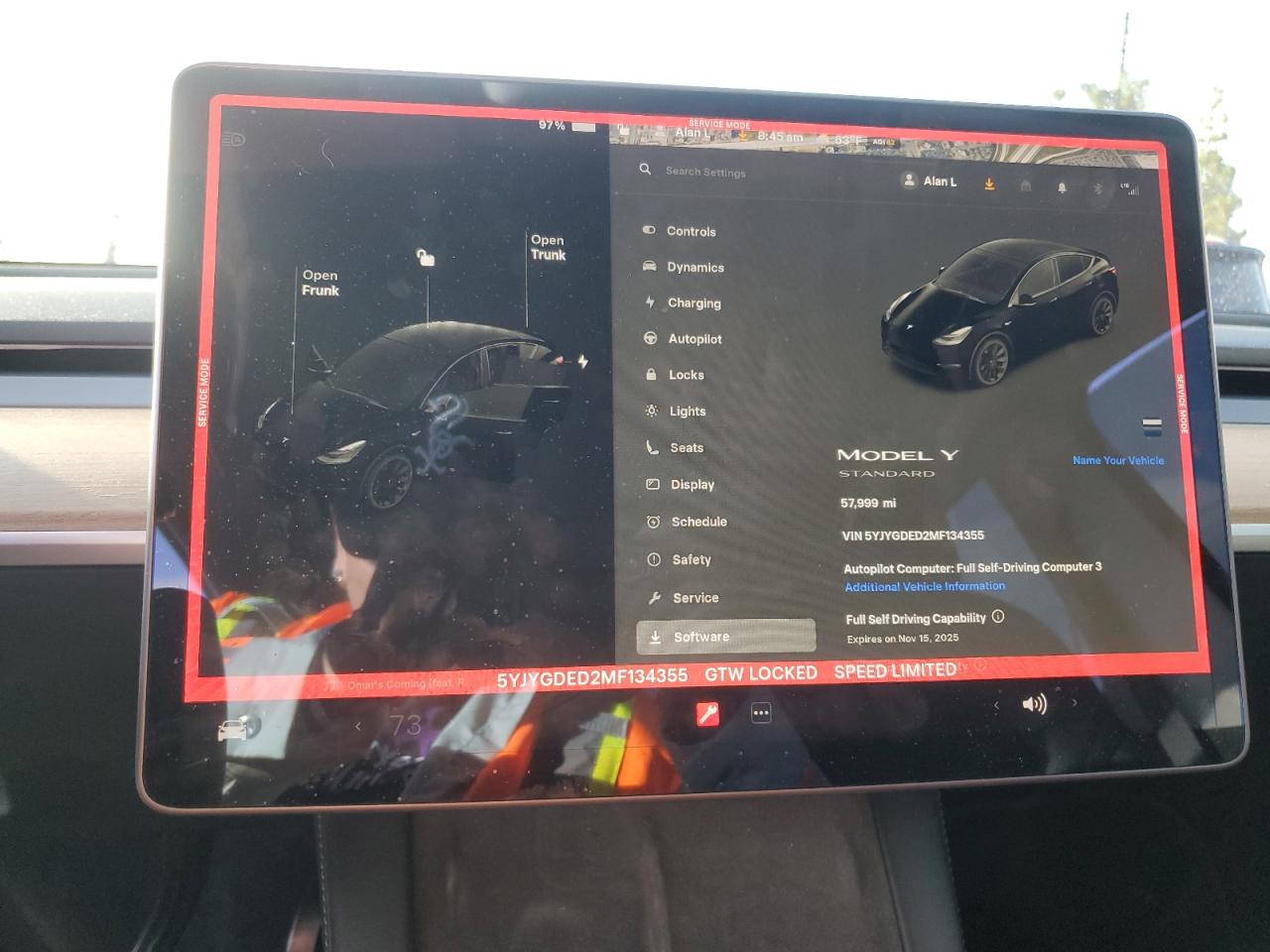 2021 Tesla Model Y VIN: 5YJYGDED2MF134355 Lot: 87292395