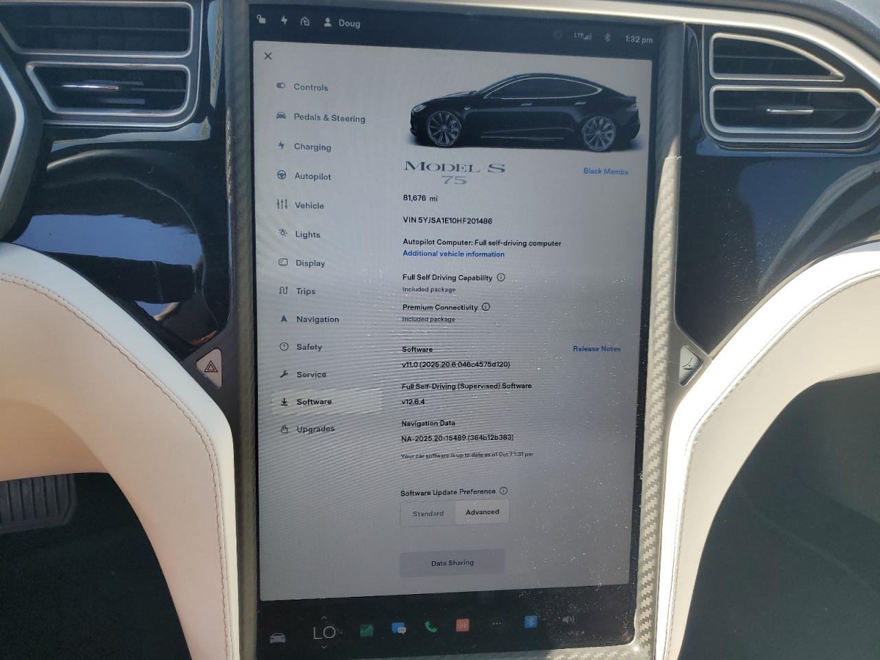 2017 Tesla Model S VIN: 5YJSA1E10HF201486 Lot: 82336825