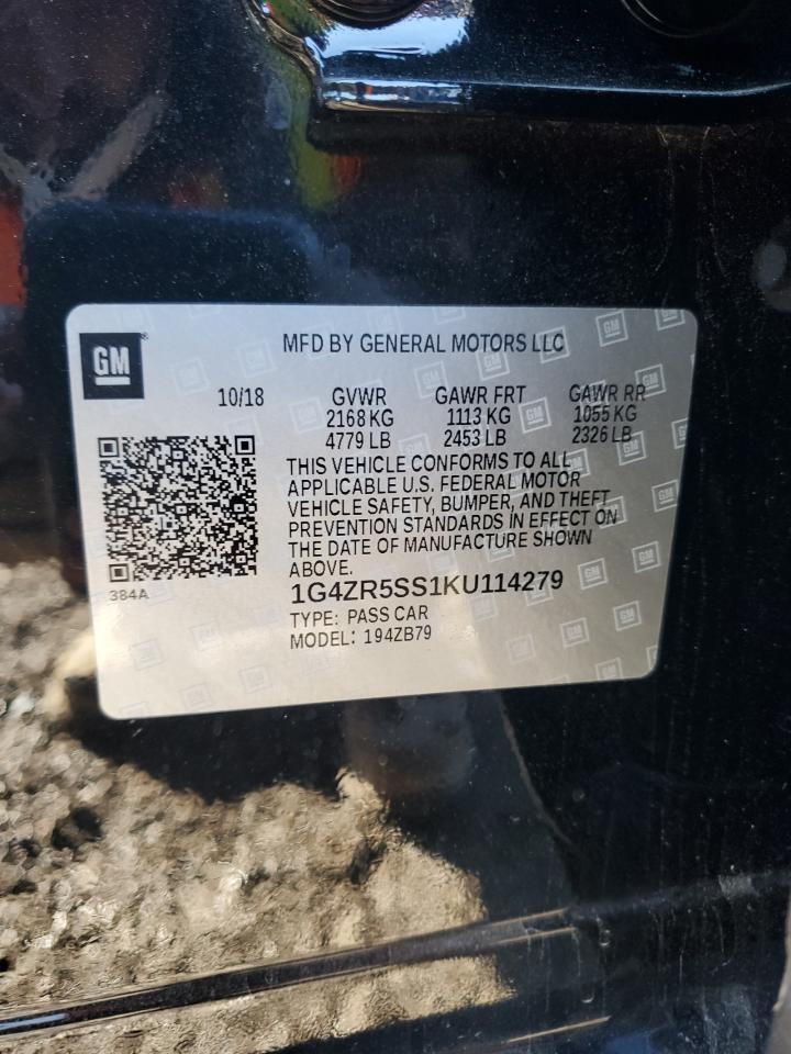 2019 Buick Lacrosse Essence VIN: 1G4ZR5SS1KU114279 Lot: 85319155