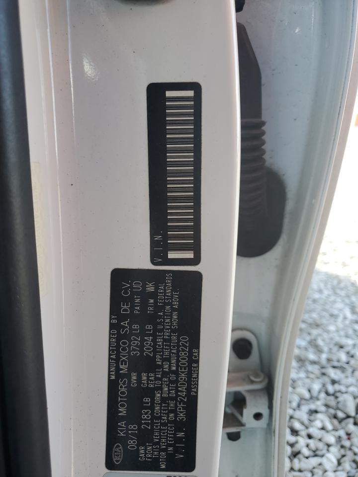 2019 Kia Forte Fe VIN: 3KPF24AD9KE008220 Lot: 89712075