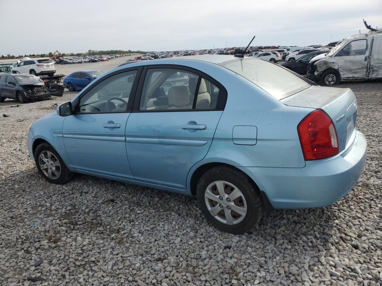 2010 Hyundai Accent Gls blue sedan gas KMHCN4AC7AU406751 photo #3