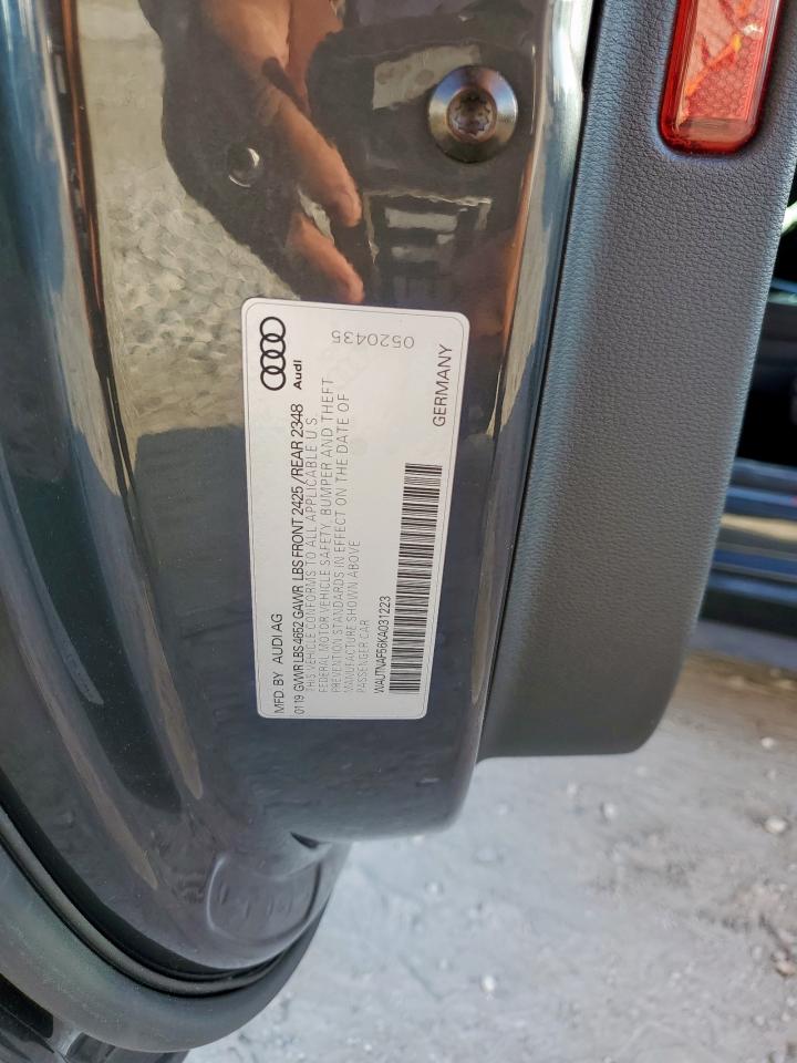 2019 Audi A5 Premium Plus VIN: WAUTNAF56KA031223 Lot: 84557715