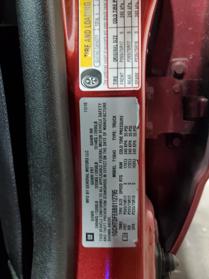 2011 Chevrolet Colorado Lt VIN: 1GCHTDFE8B8112795 Lot: 85560675