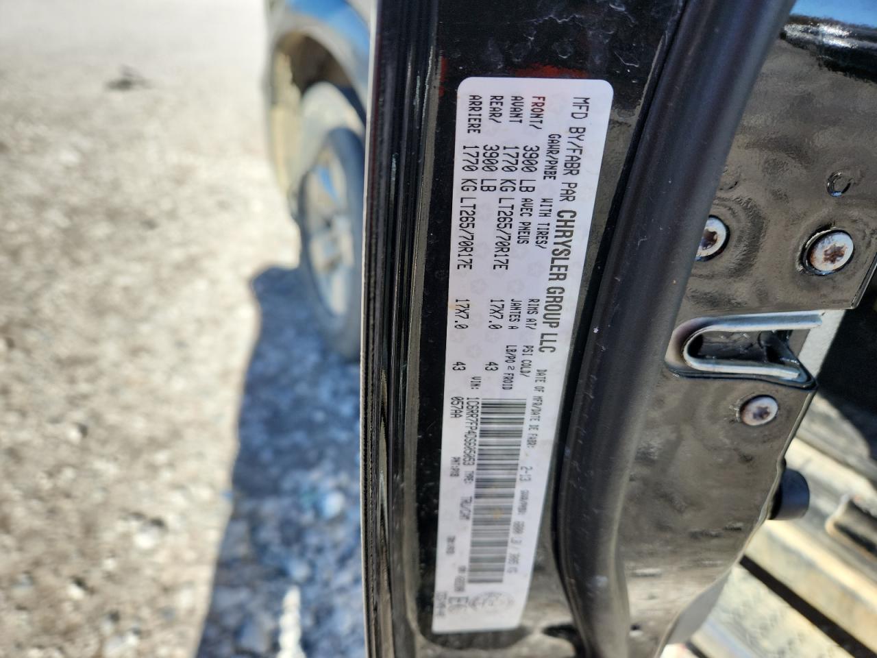 2013 Ram 1500 St VIN: 1C6RR7FP4DS605053 Lot: 89682745