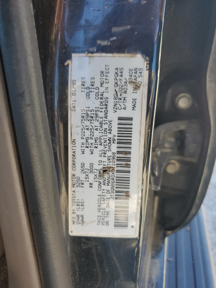 1999 Toyota 4Runner Sr5 VIN: JT3GN86R0X0110968 Lot: 86598485