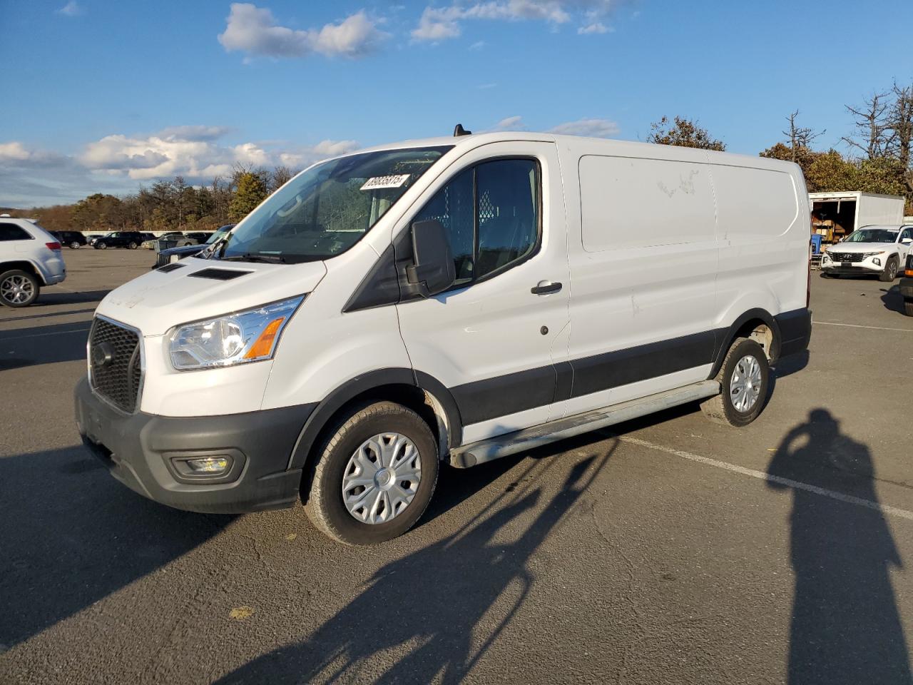 2021 Ford Transit Delivery Van white  gas 1FTBR1Y86MKA25395 photo #1