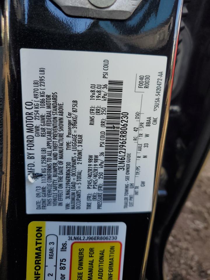 2014 Lincoln Mkz VIN: 3LN6L2J96ER806230 Lot: 85671875