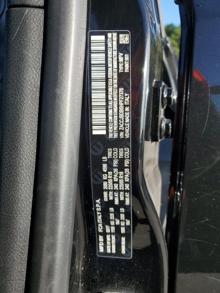 2017 Jeep Renegade Limited VIN: ZACCJBDB5HPF27376 Lot: 82443165