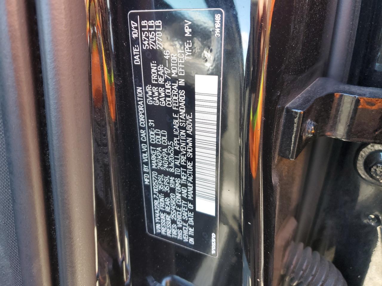 2018 Volvo Xc60 T6 Inscription VIN: YV4A22RL7J1025770 Lot: 87261585