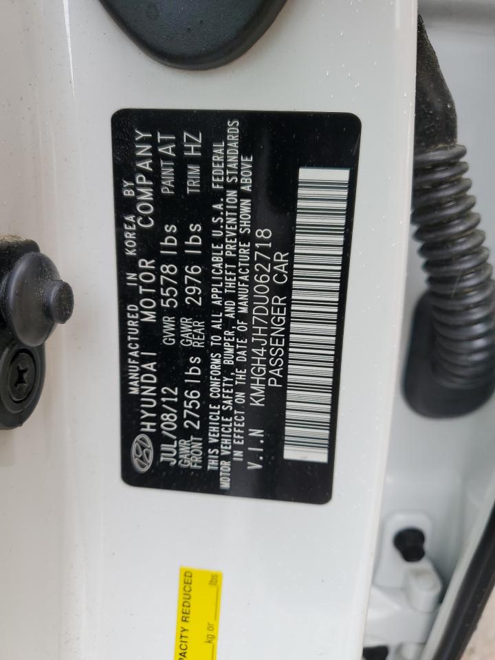 2013 Hyundai Equus Signature VIN: KMHGH4JH7DU062718 Lot: 87226685