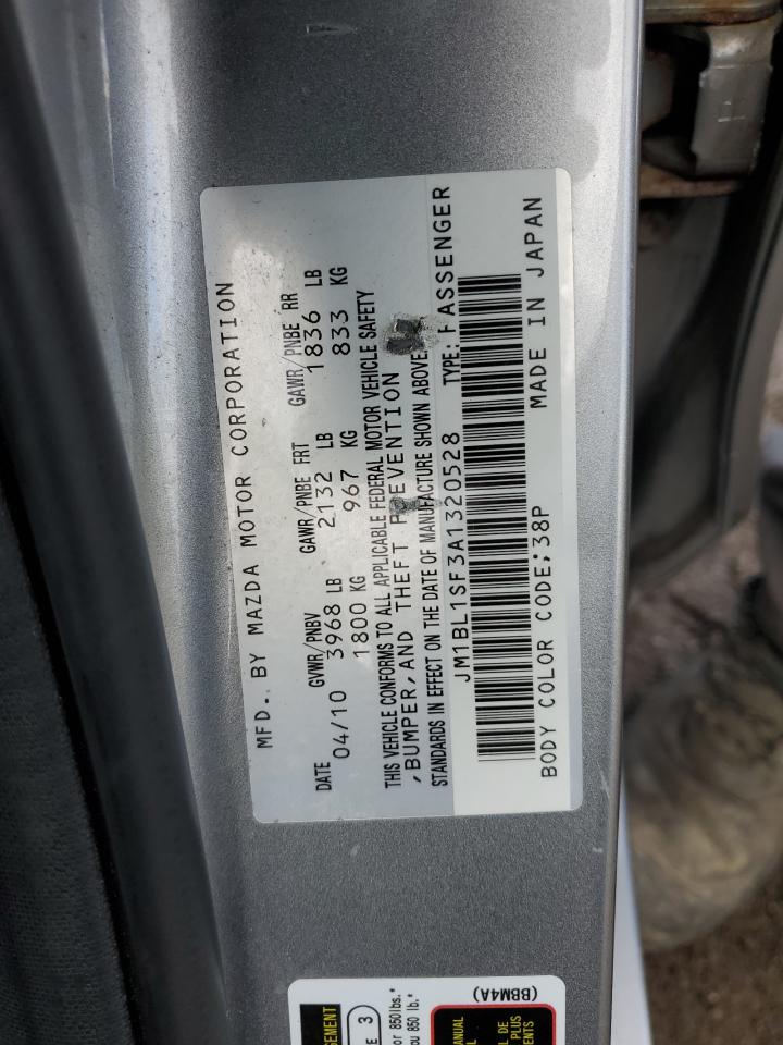 2010 Mazda 3 I VIN: JM1BL1SF3A1320528 Lot: 91044645