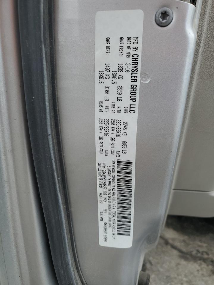 2010 Chrysler Town & Country Touring VIN: 2A4RR5D19AR271198 Lot: 90361635