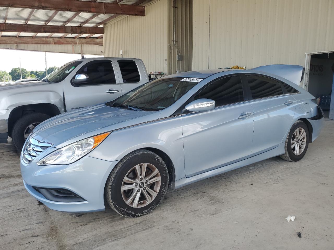 2014 Hyundai Sonata Gls blue null gas 5NPEB4AC5EH922810 photo #1