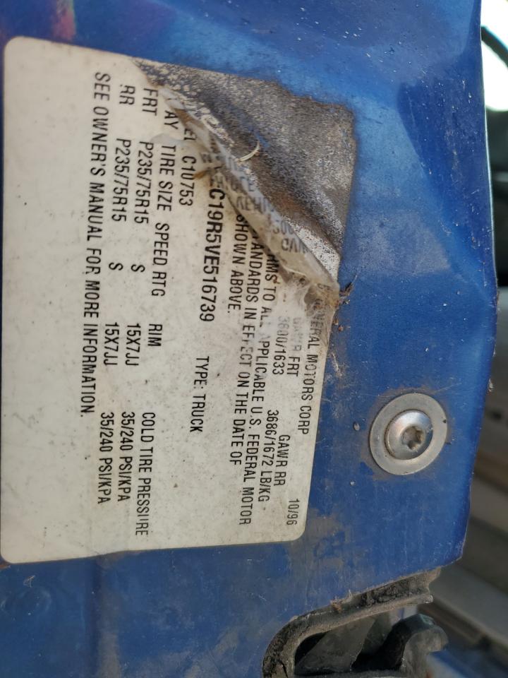 1997 GMC Sierra C1500 VIN: 1GTEC19R5VE516739 Lot: 84990305