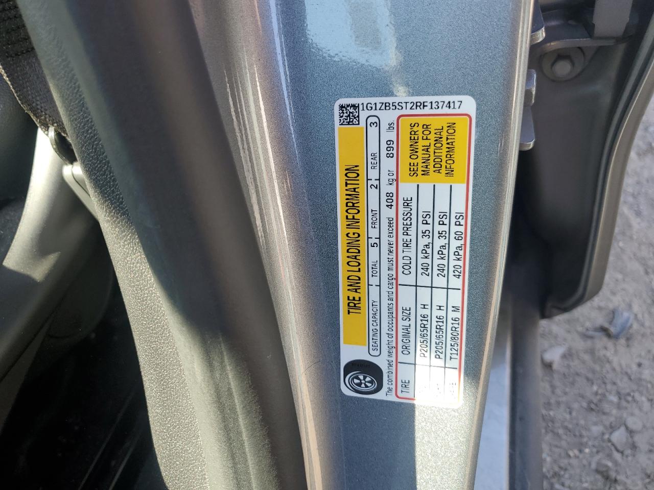 2024 Chevrolet Malibu Ls VIN: 1G1ZB5ST2RF137417 Lot: 85935895