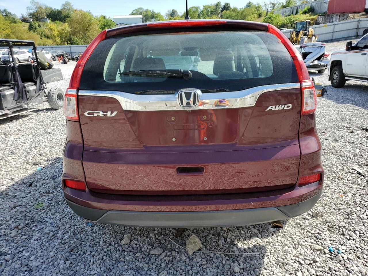 2015 Honda Cr-V Lx VIN: 5J6RM4H33FL124136 Lot: 82205435