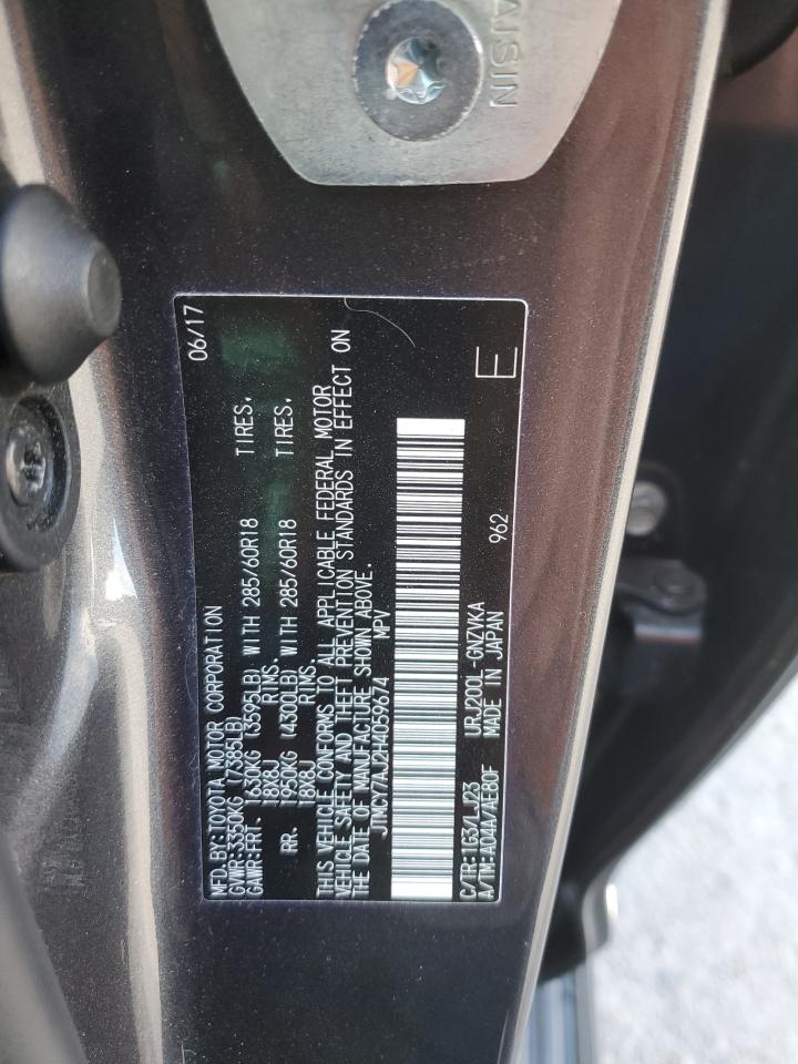 2017 Toyota Land Cruiser VIN: JTMCY7AJ2H4059674 Lot: 87092035