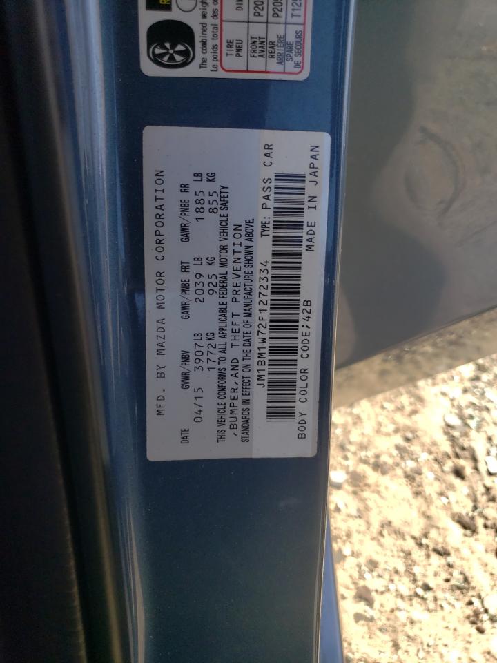 2015 Mazda 3 Grand Touring VIN: JM1BM1W72F1272334 Lot: 82593865