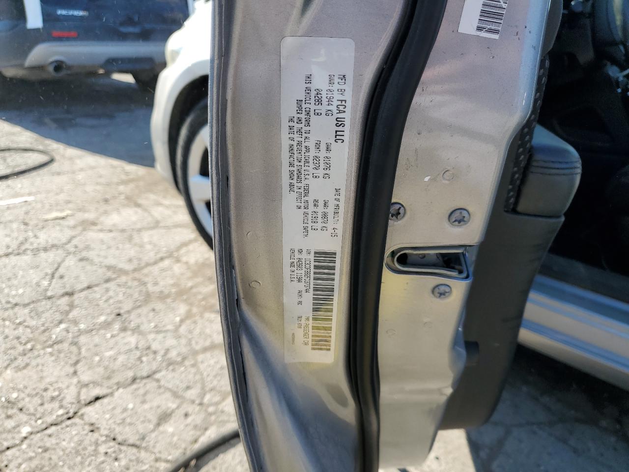 2015 Dodge Dart Sxt VIN: 1C3CDFBB2FD373744 Lot: 85342695