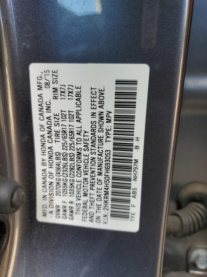 2015 Honda Cr-V Ex VIN: 2HKRM4H50FH693053 Lot: 81106655
