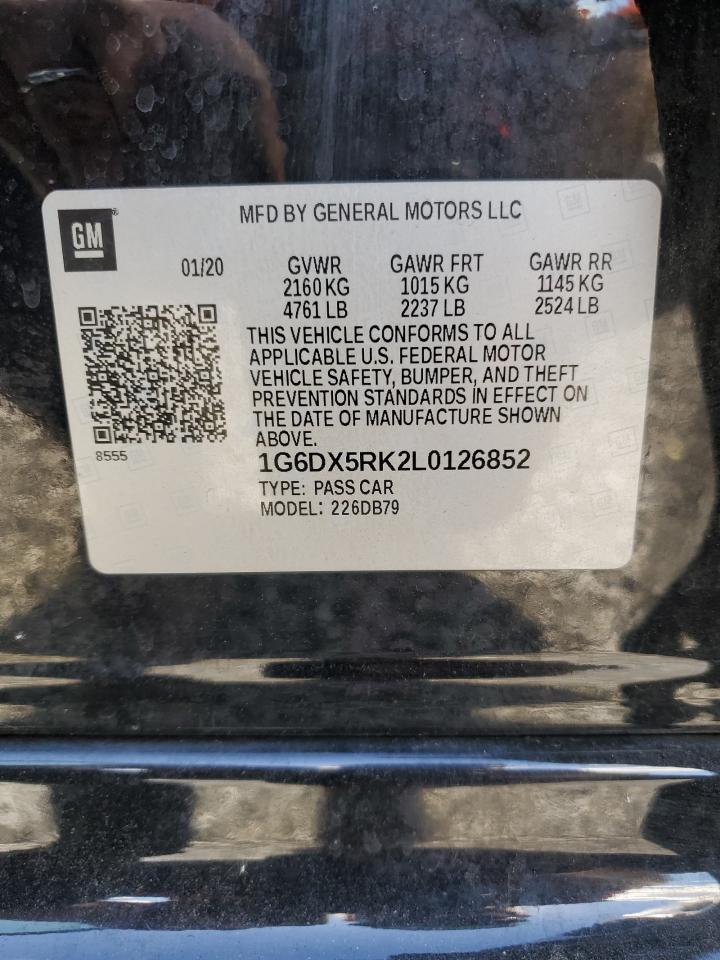 2020 Cadillac Ct5 Luxury VIN: 1G6DX5RK2L0126852 Lot: 82315825