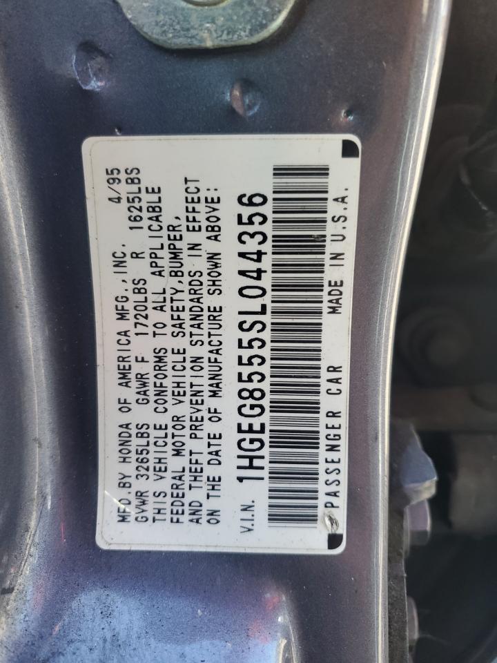 1995 Honda Civic Lx VIN: 1HGEG8555SL044356 Lot: 84183845