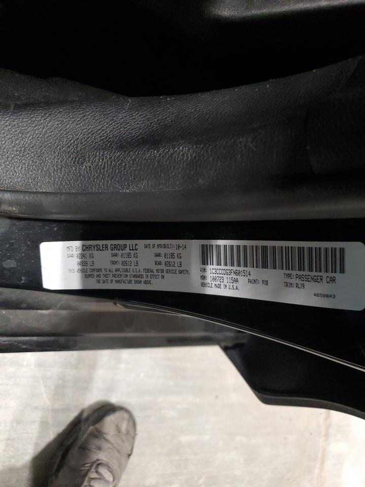 2015 Chrysler 200 S VIN: 1C3CCCDG3FN601514 Lot: 82776645