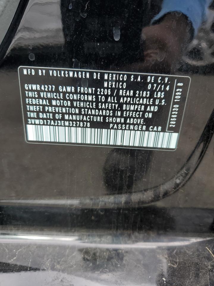 2014 Volkswagen Jetta Se VIN: 3VWD17AJ3EM327878 Lot: 85731655